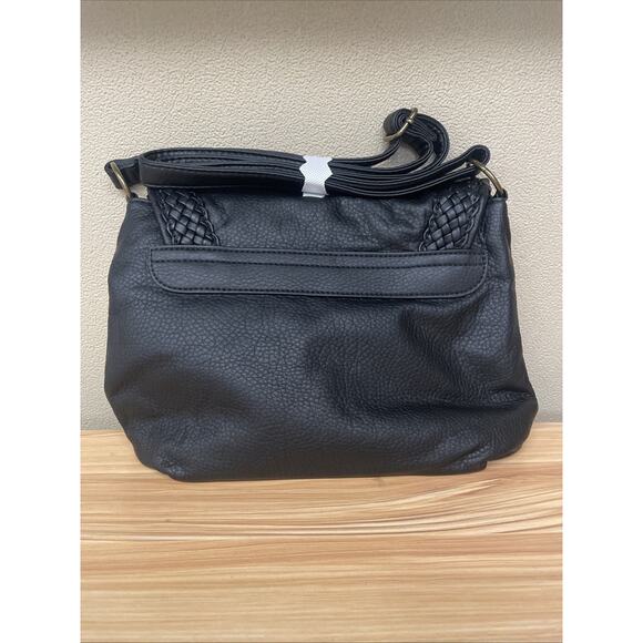 Wallflower Jeans Black Womans Crossbody Leather Purse - Picture 2 of 7